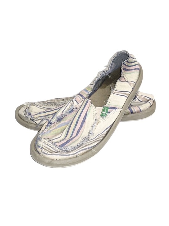 Sanuk Shoes - SANUK Women's Striped Slip On Loafers Size 6